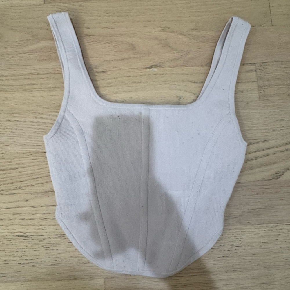 Aritzia Babaton Sculpt Knit Bustier Tank